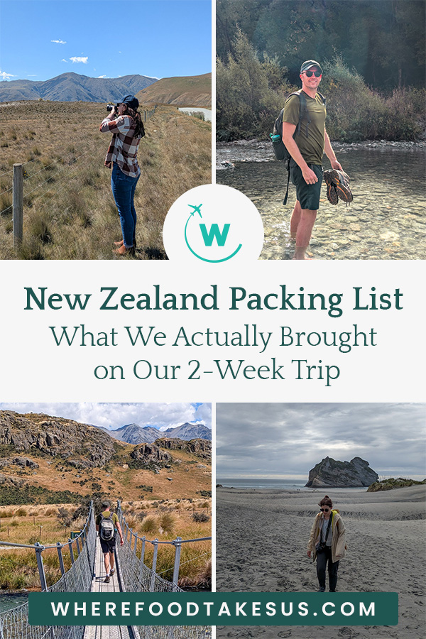 Pinterest graphic for New Zealand packing list blog post